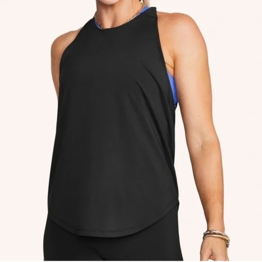 Peloton Distance Razorback Black Tank Top Small